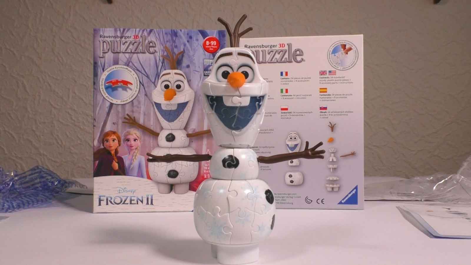 Ravensburger 3D Puzzle Olaf fertig gepuzzelt